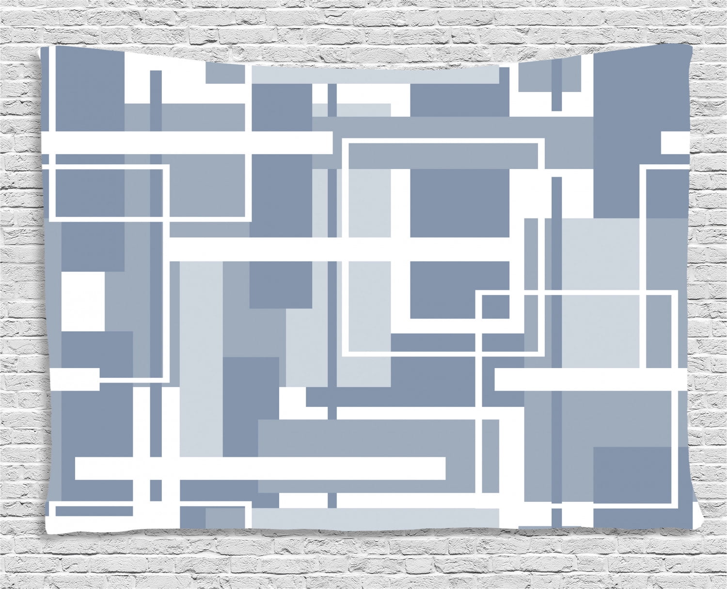 Geometric Tapestry Minimalist Futuristic Digital Bars Stripes Hightech Style Illustration Wall Hanging For Bedroom Living Room Dorm Decor 60w X 40l