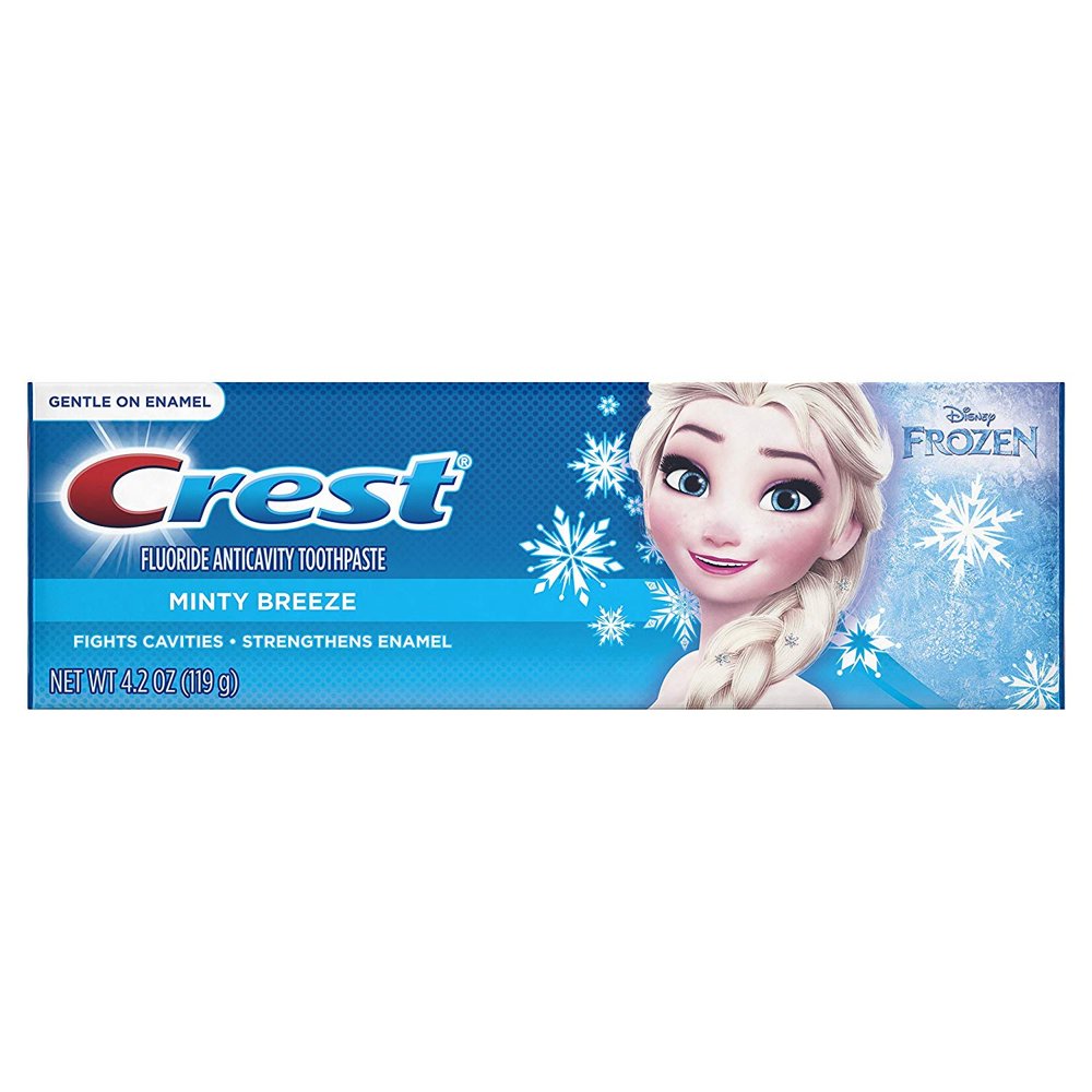 Crest ProHealth Jr. Disney Frozen Characters Kids Minty Toothpaste, 4.2 oz (Pack of 2