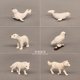 thumbnail image 1 of Mini Animal Model Polar Bear White Wolf Fox Snowy Owl Small Seal White Whale Figurine Model Action Figures Kids Toys Home Decor6 He Qiyong unisex, 1 of 1