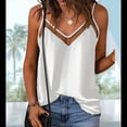 thumbnail image 4 of Camiseta Sin Mangas para Mujer, Cuello en V, Elegante, Holgada, de Verano, con Tirantes Finos, Color , Talla M, 4 of 10