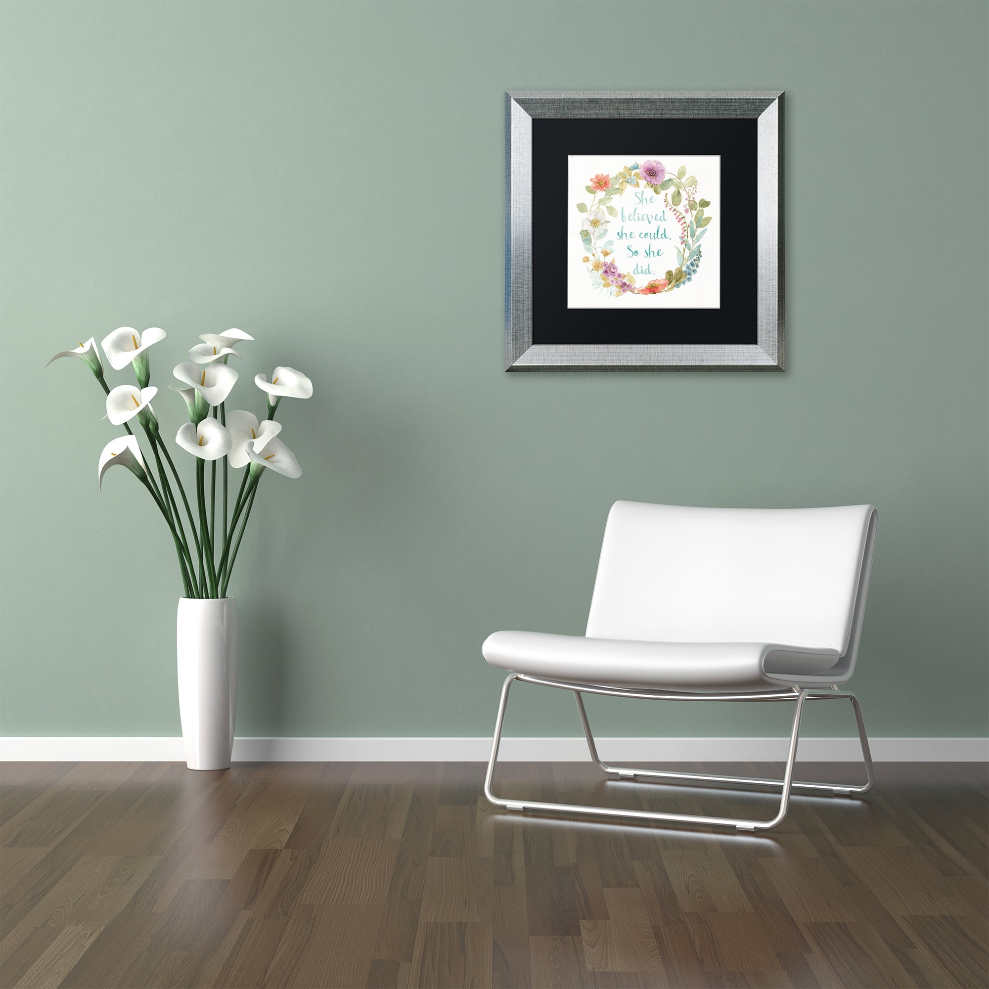 Lisa Audit 'Rainbow Seeds Wreath I' Matted Framed Art