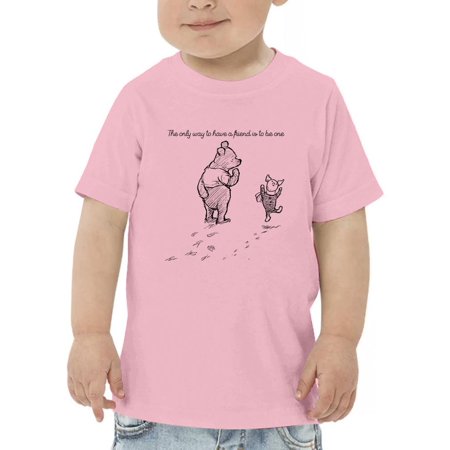 

Pooh Bear Being A Friend T-Shirt Toddler -Smartprints Designs 4 Toddler