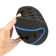 Unisex Double Sided Barber Sponge Hair Brush for Afro Twists Curls Waves Braids