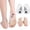 L Size, variant on Insoles with Magnets Medial & Lateral Shoe Cushions for Men Women Supination Height Increase O/ Leg Transparent , L Size
