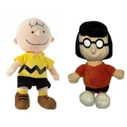 Plush 12" Marcie Marcy Girl & Chuck Charlie Brown Set Peanuts Rare Doll Snoopy New