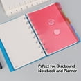 thumbnail image 5 of Eagle Discbound Refill Paper, 60 Sheets Ruled Lined Filler Paper for Junior Size Notebooks | 8-Hole Punched, 8.5 x 5.5 Inch, 3 Packs Included, Total 180 Sheets, Ruled Pages, 5 of 7