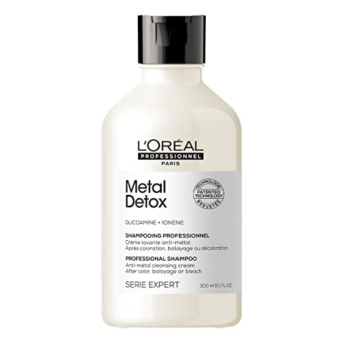 L'Oréal Professionnel Metal Detox | Shampoo anti-metales | Previene el quiebre, preserva el color y protege el cabello| Libre de sulfatos y parabenos| Con Glicoamina patentada | L'OREAL PROFESSIONNEL NA