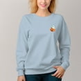 thumbnail image 2 of Women's Crew Neck Pullover Comfortable Autumn And Winter - Cartoon Pumpkin Print, 2 of 16