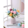thumbnail image 7 of MAMOWEAR Artificial Flowers Chrysanthemum Ball Flowers Dahlia Fake Silk Flowers Bouquet with Long Stem for Wedding Parties Home Office Coffee House Floral Décor(Purple, 6PCS), 7 of 7