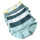 thumbnail image 2 of Breathable Women's High Waist Cotton Printed Underpants Comfortable Daily Wear Multi Color L Size 5Pcs, 2 of 4