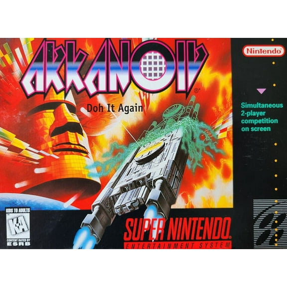 Restored Arkanoid: Doh it Again (Super Nintendo, 1997) SNES Block Breaker Game (Refurbished)