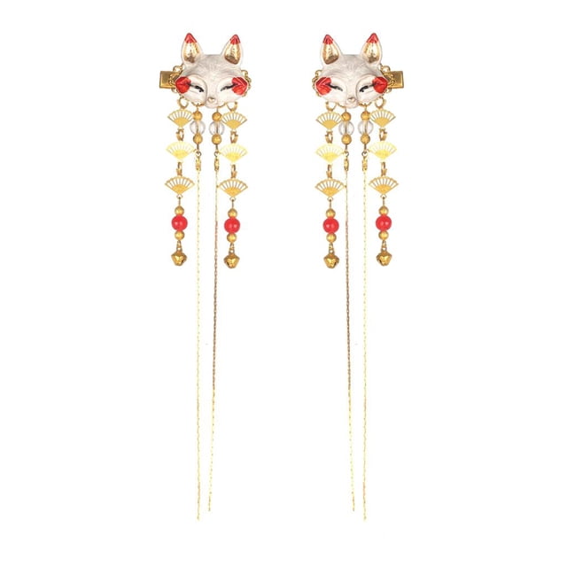 1 Par de Pinzas de cabellero con Animal, Pinzas de cabellero con Borlas de Moda, de Joyería para Mujer BLESIY Pinza de pelo creativa para mujer