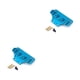 thumbnail image 3 of Bewildely 1/28 RC coches parachoques trasero modificación anticolisión repuestos parachoques reparación reemplazo para WLtoys K969 K979 K989 K999 azul Azul 2piezas Bewildely CBP206176, 3 of 6