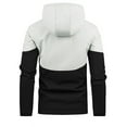 thumbnail image 3 of Maoxin Men's Jacket Men's Spring Color Combination Fashion Hooded Everything Trend Long-sleeved Hooded Casual Coat/jacket Jackets for Men , Black , 4XL, 3 of 6