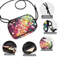 thumbnail image 3 of FORMRS Mini Crossbody Bag for Women Adjustable Shoulder Rope Travel Casual Phone Purse, Green Colorful Circles, 3 of 7