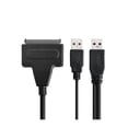 thumbnail image 1 of Cable Adaptador de Disco Duro SATA 2.5 a USB Elegate Diseño compacto Dual USB 2.0 a SATA 15 + 7 Pin, 1 of 4