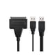 thumbnail image 1 of Cable Adaptador de Disco Duro SATA 2.5 a USB Elegate Diseño compacto Dual USB 2.0 a SATA 15 + 7 Pin, 1 of 4