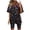 *8-Black, variant on VBVC Women's 4th of July 2 Piece Set, Ladies' Flag Print V-Neck Top and Biker Shorts, Patriotic Summer Loungewear For Women,Wine,S-3XL