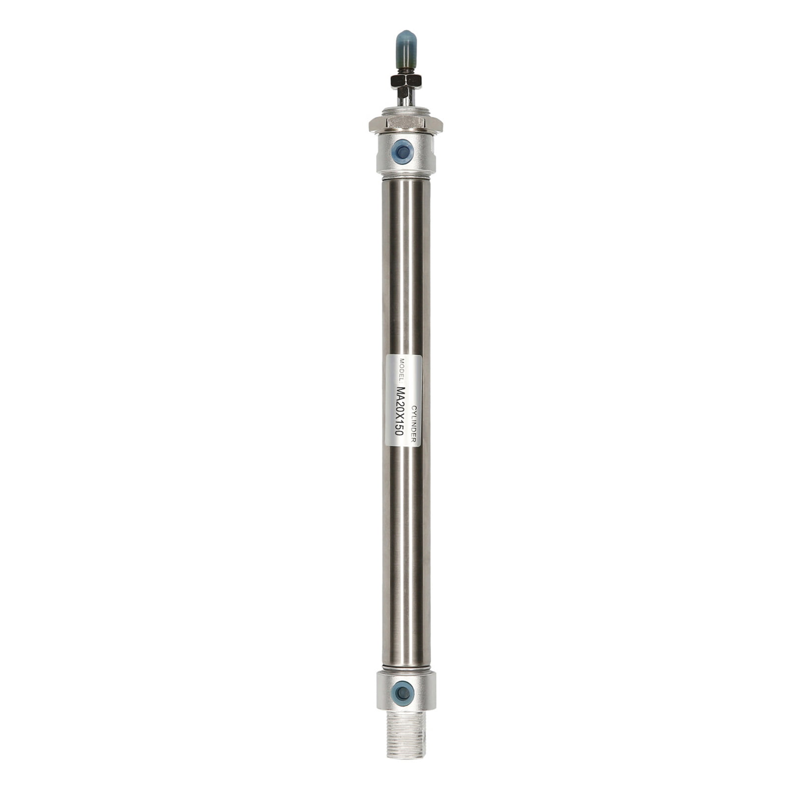 Mini Air Cylinder MAL 20 x 150 0.8" Bore 6" Stroke Single Male Thread Rod Dual 