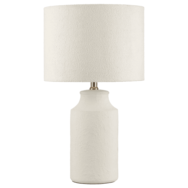 Bouclair Lampe de Table en Céramique Texturée Blanche