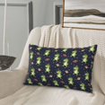 thumbnail image 5 of Sikiie Dinosaur Astronaut Print Plush Pillow Cover, Wrinkle-proof and Stain-resistant Pillow Protector without Pillow Core, Home Decoration-16"x24", 5 of 6