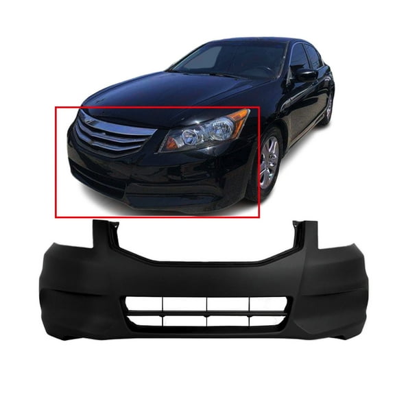 DCP Primed Front Bumper Cover For 2011-2012 Honda Accord Sedan