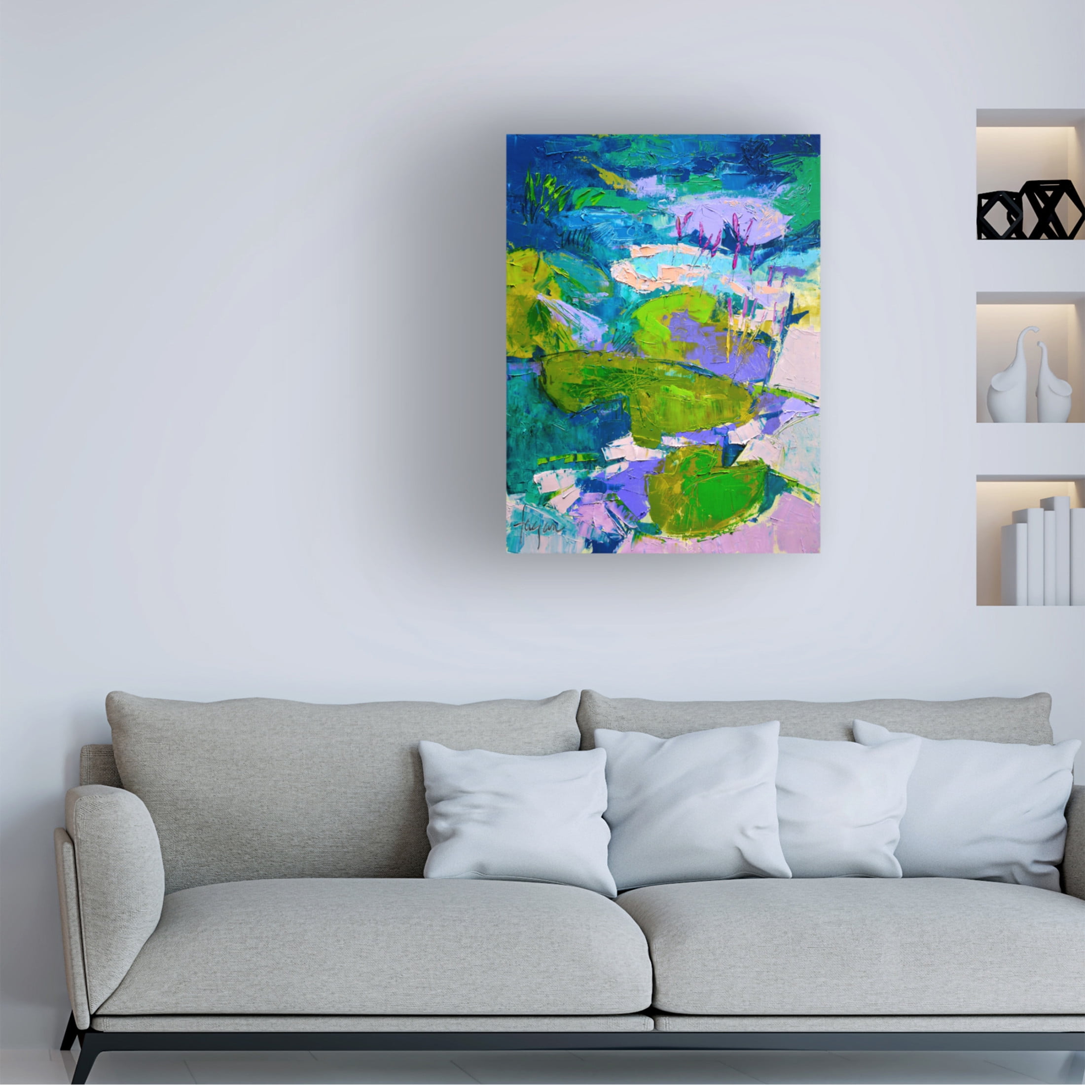 Canvas Wall Art - Dorothy Fagan 'Flglittermehappy' Wall Art for Living Room, Bedroom, or Office D?cor by Trademark Fine Art - 24 x 32 Inches