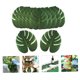 thumbnail image 5 of Moluckfu 12Ud Manteles Para Con Hojas De Monstera Artificiales De Poliéster Para Natural Y Tropical, 5 of 8
