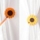 thumbnail image 4 of KAIYANG Alzapaños magnéticos para cortinas, alzapaños con forma de girasol, alzapaños para cortinas, alzapaños con forma de flor para decoración de paredes del hogar (amarillo), 4 of 5