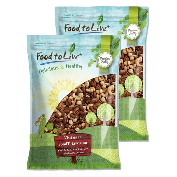 Deluxe Unsalted Nuts Mix, 16 Pounds — Vegan — by Food to Live