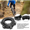 thumbnail image 4 of Brake Center Lock, 2 Set Aluminium Alloy Bike Center Lock Adapter Standard Centerlock 6 Bolts Disc Brake Rotor Adapter Set Bike Accessory Replacement for Mountain Bikes Enthusiasts, Black, 4 of 9