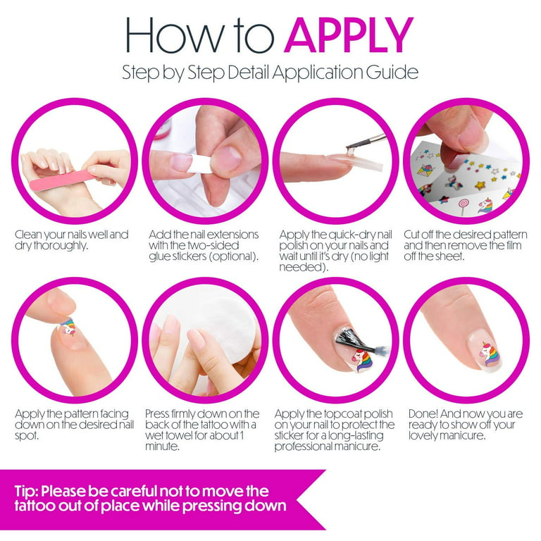 How To Apply Nail Decals Perfectly – Step-By-Step Tutorial - QUEEN NAILS