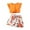A12-Orange, variant on Ccpelsie Girls 2 Piece Summer Outfits Cute Smocked Cherry Sleeveless Top and Shorts Set for Children(Orange,13-14)