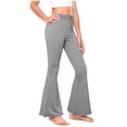thumbnail image 2 of HVOBTTY Toddler Summers Wide Leg Trousers Wavy Flared Leg Warm Pants for Big Girls Gray, 4-5 Years, 2 of 5