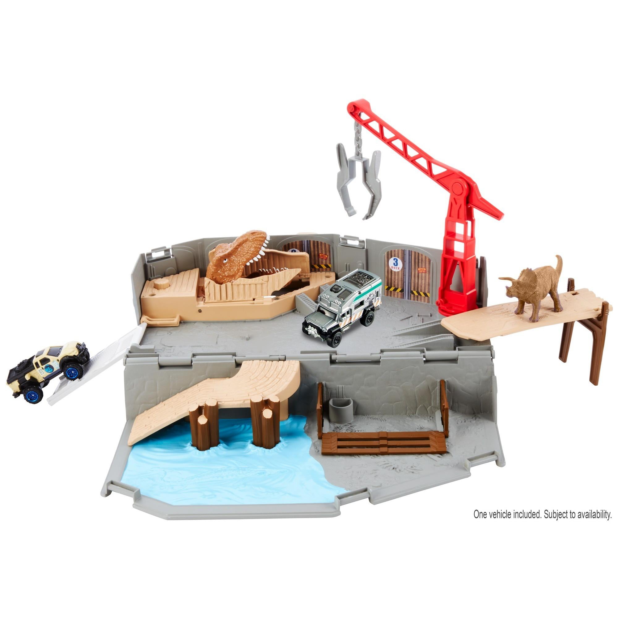 jurassic world harbor rescue playset