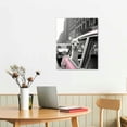 thumbnail image 2 of Nawypu Alpaca Wall Art Canvas Print Black and White Animal Portrait Street View Art Decor for Living Room Bedroom, 2 of 4