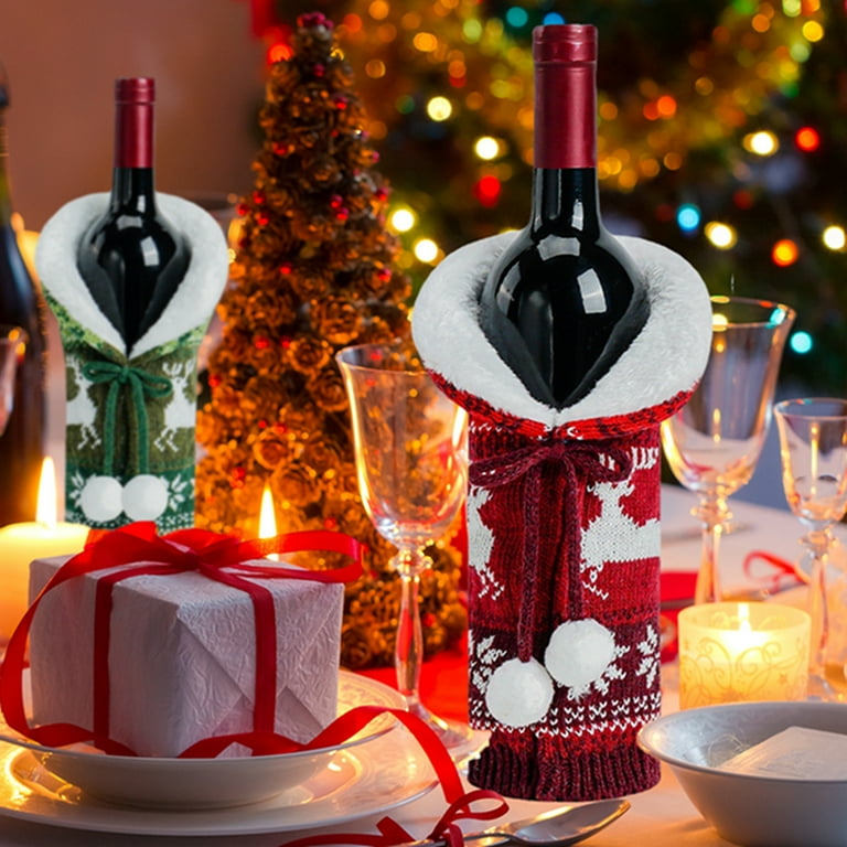 Christmas jumper best sale wine bottle holder
