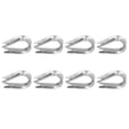 thumbnail image 1 of Fdit Timble Rigging,50Pcs Wire Rope Thimble Stainless Steel Cable Rigging Tools for Shipbuilding Industry,Wire Rope Thimble, 1 of 8
