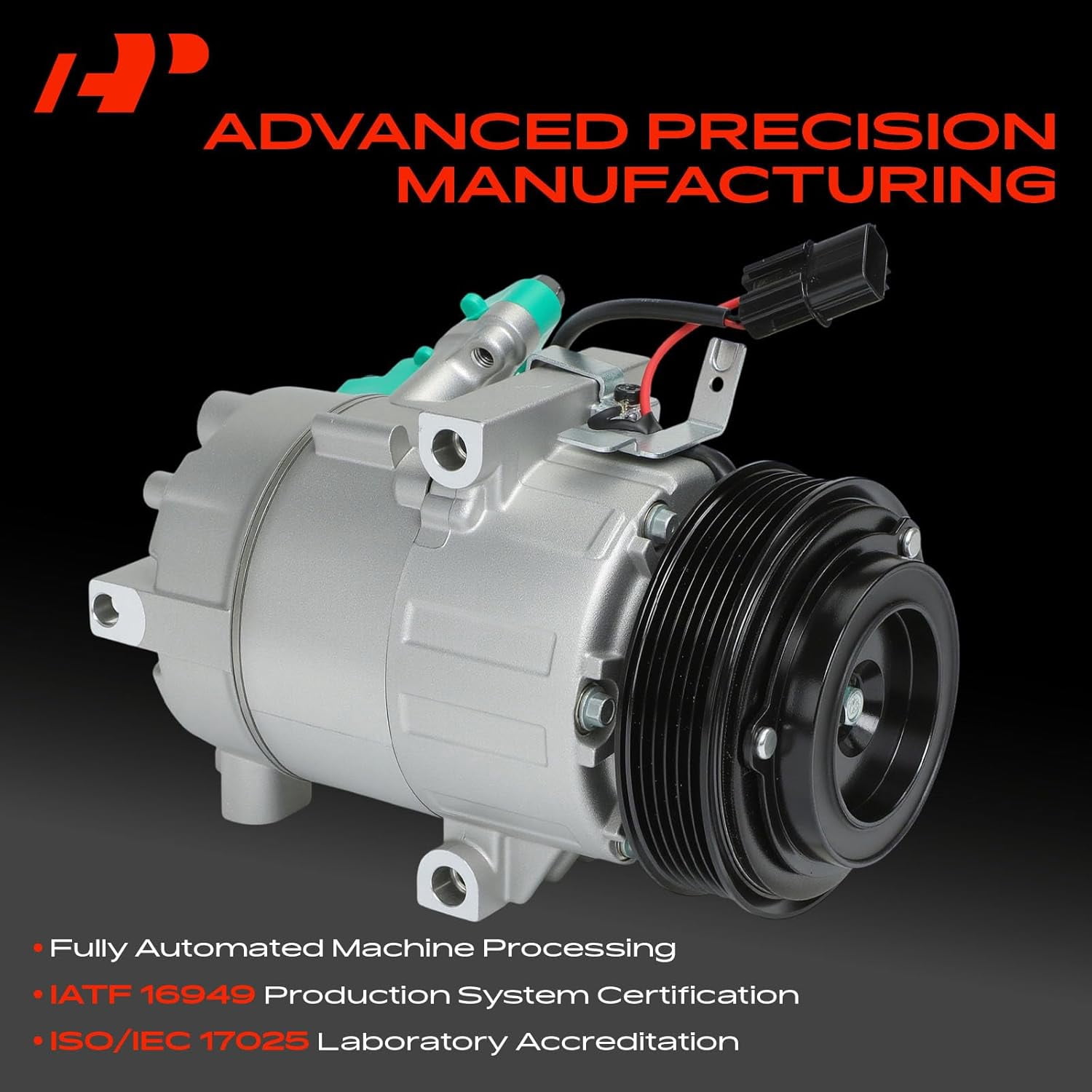 A-Premium Air Conditioner AC Compressor with Clutch Compatible with Hyundai Elantra 2.0L 2017-2020