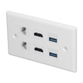thumbnail image 4 of Placa de pared Cat, placa de pared de 6 puertos Placa de pared Ethernet Placa de pared Parte superior de la línea, 4 of 9