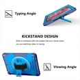 thumbnail image 2 of Shockproof Case for Apple iPad 6th 5th Generation, with Pencil Holder Military Grade Protection Rotating Stand Hand Strap Shoulder Strap Bumper Rugged Case for iPad 6th 5th Gen 9.7", Blue, 2 of 7