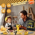 thumbnail image 3 of LINXUXIE 43PCS Kids Tool Set, Pretend Play Toddler Tool Toy with Construction Backpack & Electronic Toy Drill, Birthday Gifts for 3-5 5-8 Year Old, 3 of 8