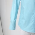 thumbnail image 2 of Camisas Para Hombre Manga Larga Camisa tejida informal de primavera y otoño para hombre, camisa tejida de algodón a juego, cómoda camisa de manga larga de Color sólido (BU2, XL), 2 of 6