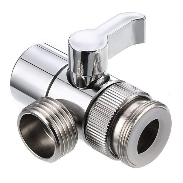 Injueey Válvula desviadora de agua para grifo de 3 vías, cabezal de ducha para cocina y baño, válvula desviadora, Conector de válvula Juegos de accesorios de baño Injueey HA5874-00B