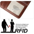 thumbnail image 6 of for iPhone 15 Pro Max Wallet Case Compatible with MagSafe Wireless Charging, RFID Blocking Magnetic Leather Case with Card Slots Holder Kickstand Detachable Wrist Strap 6.7 Inch (Brown), 6 of 16