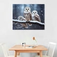 thumbnail image 2 of Nawypu  Animal Canvas Poster Art - Snowy Owl - Snowy Winter Day - Modern Ambient Minimalist - For Home Decor Wall Decor, 2 of 4