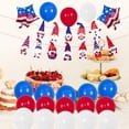 thumbnail image 3 of 22 Uds. Conjunto de decoración de la Independencia, bandera americana, estrellas, de aluminio, pancarta colgante, de látex de 12 Bandera enana C Soledad Decoraciones del Día de la Independencia, 3 of 7