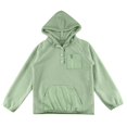 thumbnail image 4 of Bnwani Hoodies for Big Girls Long Sleeve Pockets Short Fall Sweatshirt Plain Graphic Pullover, 4 of 4