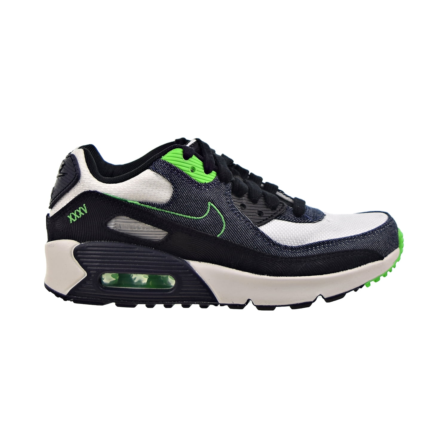 Nike Air Max 90 LTR SE Big Kids' Shoes Black-Scream Green-Summit White ...