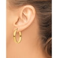thumbnail image 3 of 10K Yellow Gold Polished Hoop Earring (Width 4) (Length 28) - Jbsp, 3 of 5